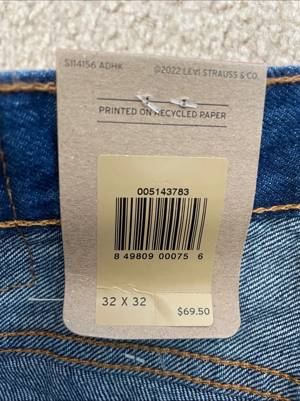 Levi's 514 straight Men's Dark Blue Straight Jeans